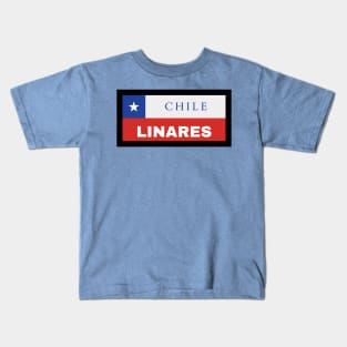 Linares City in Chilean Flag Kids T-Shirt